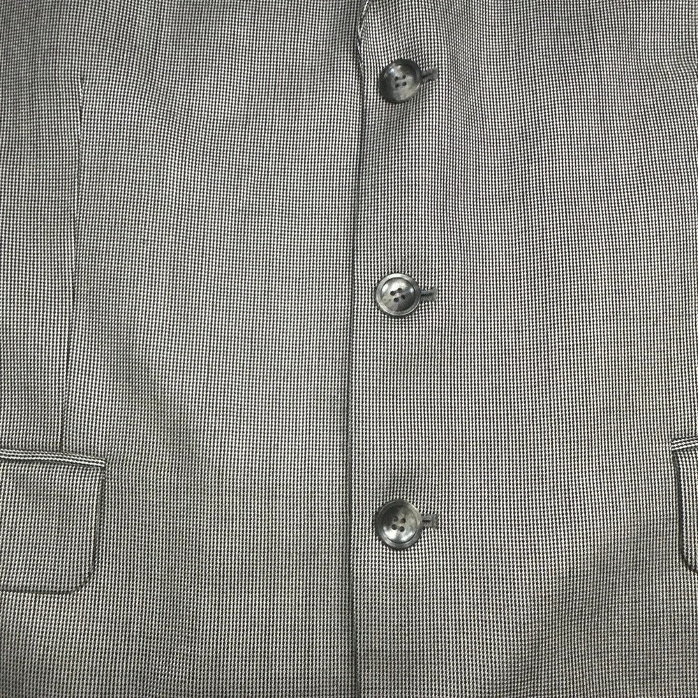 Stafford Mens Blazer Sport Coat 3 Button Casual Jacket 44S Silk Wool Blend Grey‎